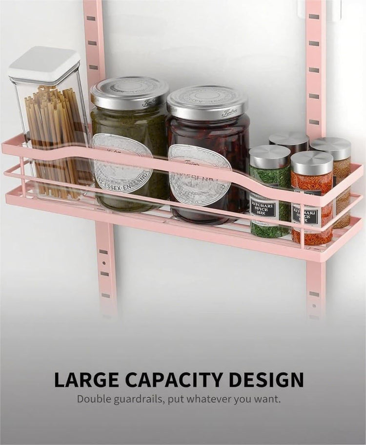 Pink 9 Tier Over The Door Pantry Organizer