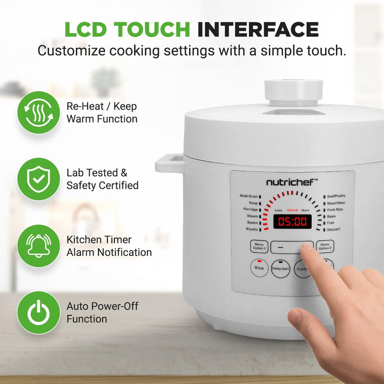 Electric Pressure Cooker 6 Quart Capacity