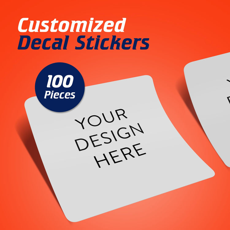 Custom Vinyl Stickers Your Image (100 Count)