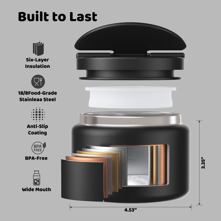 14.5oz Soup Thermo for Hot Food Kids Vacuum Insulated Food Jar Twist