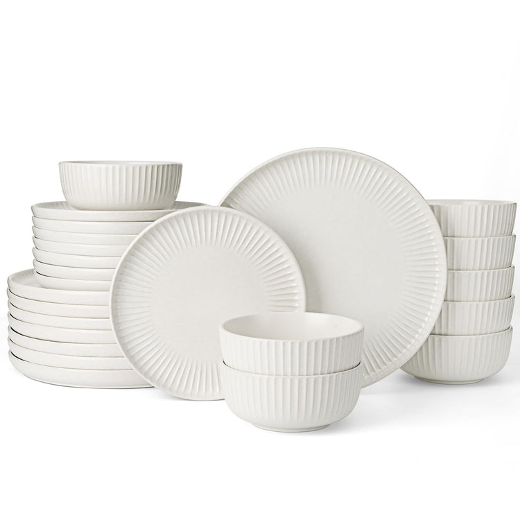 Stoneware Dinnerware Sets for 8 (24 Count)
