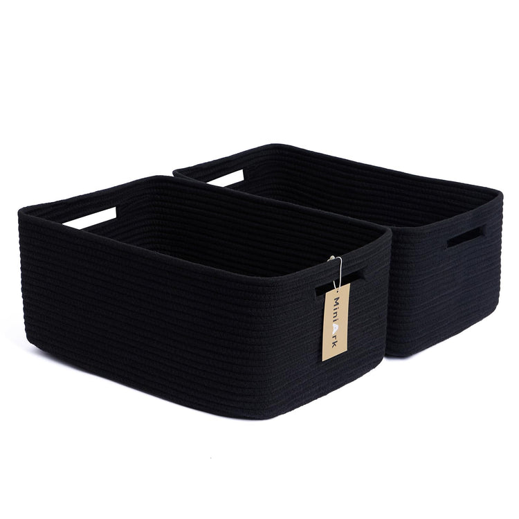 Large Storage Baskets for Shelves (2 Count)
