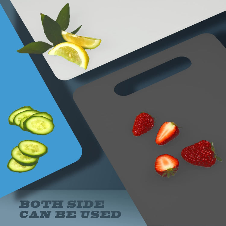 Plastic Utility Cutting Board with Handles
