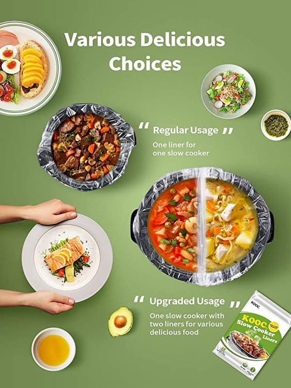 Slow Cooker Liners Fits 3