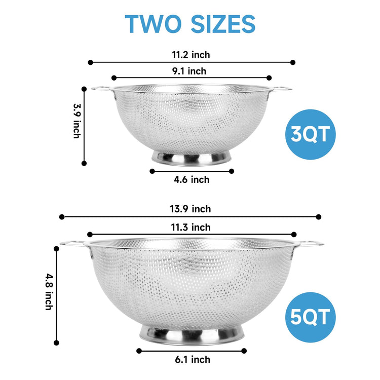 2PCS Colander for Kitchen