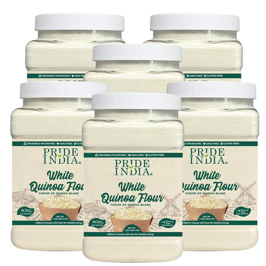 PACK of 6 White Bolivian Quinoa Flour 1 lbs (96 Ounce)