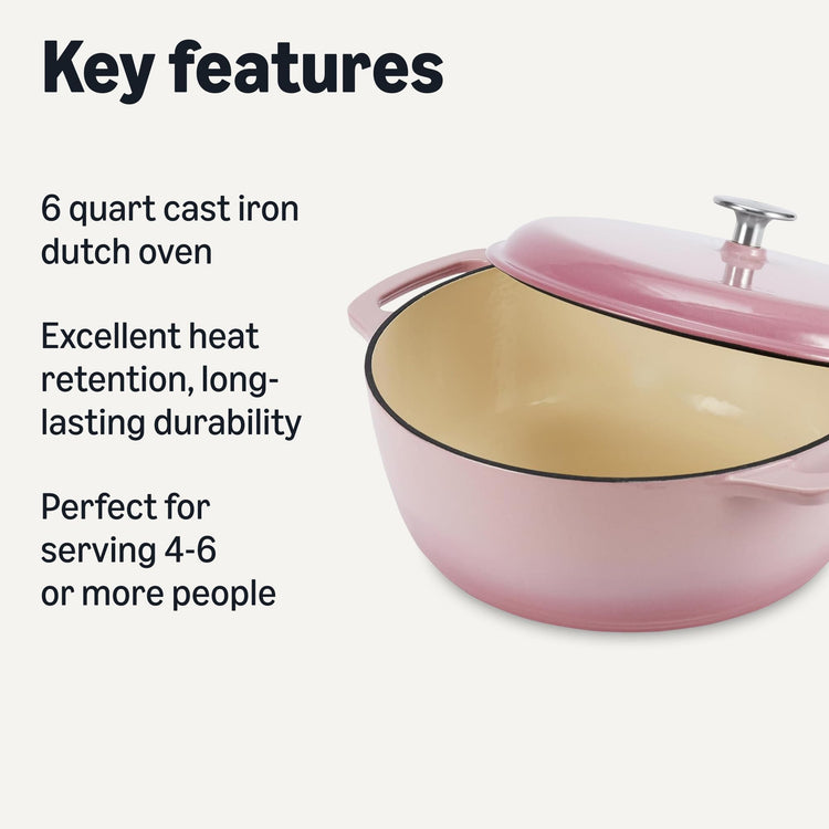 Enameled Cast Iron Dutch Oven Pot with Lid
