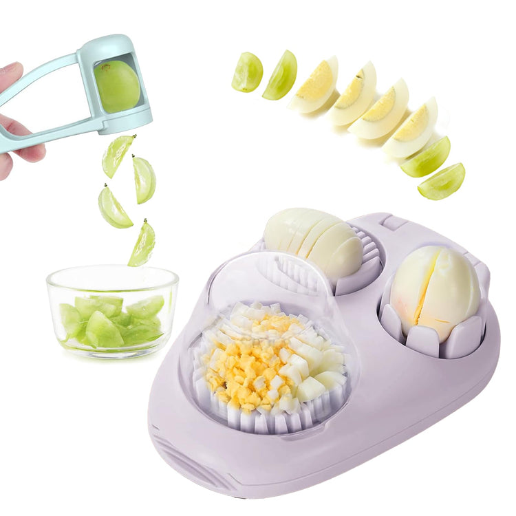 Egg Slicer and Grape Slicer for Fruit Salad