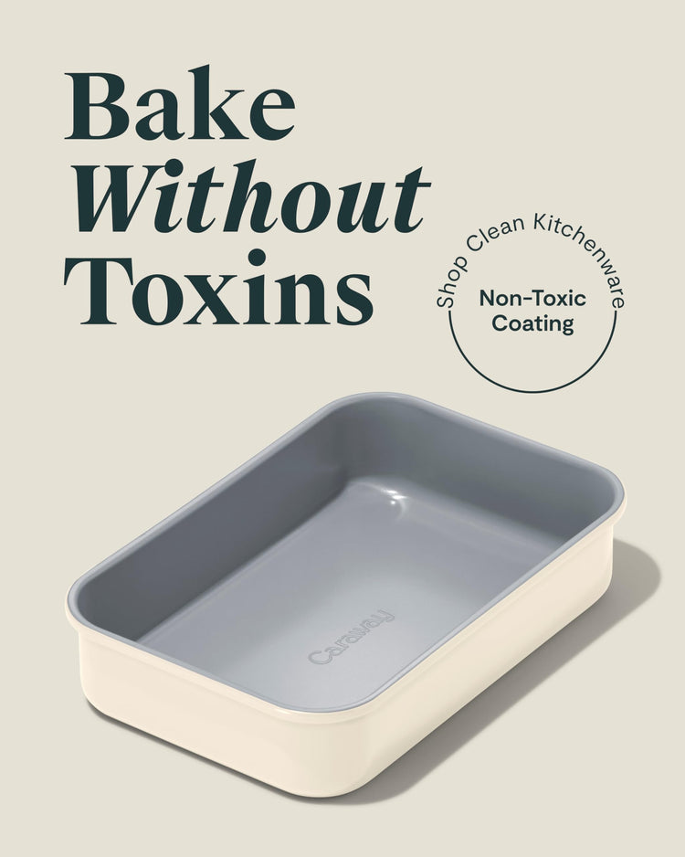 Non Stick 9" x 6.5" Small Rectangle Baking Pan Duo (2 Count)