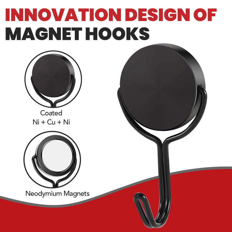 Magnetic Hooks for Cruise Cabins 30Lbs+ Heavy Duty Magnet Hook