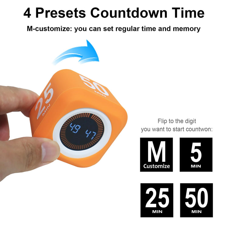Rotating Cube Visual Pomodoro Timer 5