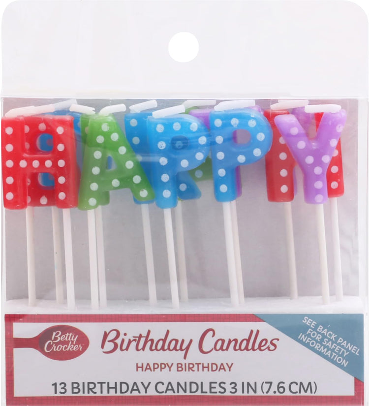 Happy Birthday Rainbow Candles