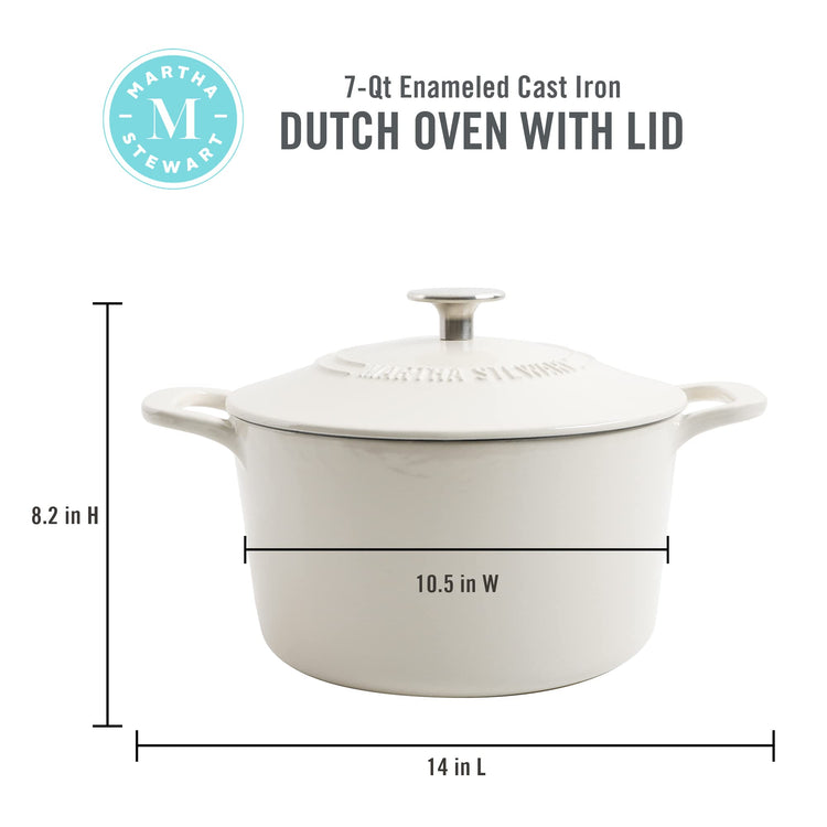 Gatwick 7 Quart Enamel Cast Iron Dutch Oven