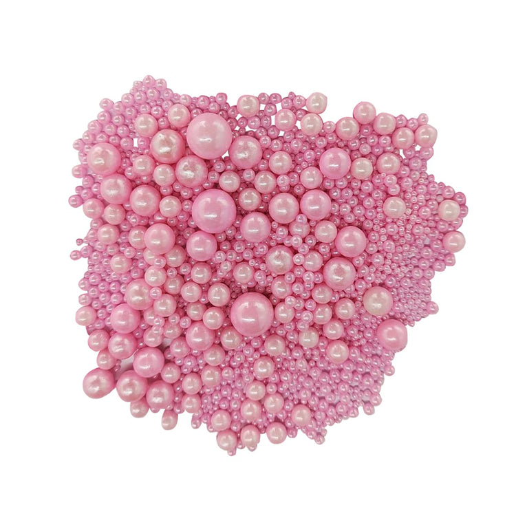 Edible Pink Sugar Pearls Candy Sprinkles 120G (4.23 Ounce)