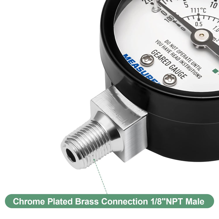 Black Steel Pressure Cooker Gauge