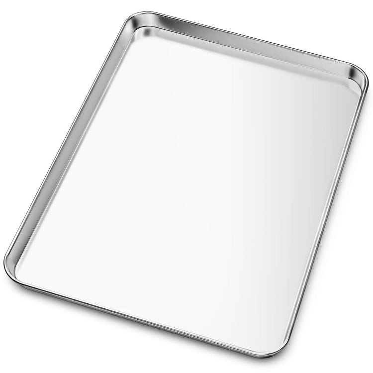 Baking Sheet Yododo Stainless Steel Baking Pans Tray Cookie Sheet Toaster Oven Tray Pan Cookie Pan