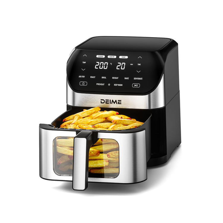 Air Fryer 6.2 QT Large Capacity Oilless Hot Air Fryers Oven 1500W Healthy Cooker with 10 Presets