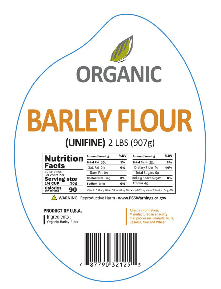 Organic Barley Flour (32 Ounce)