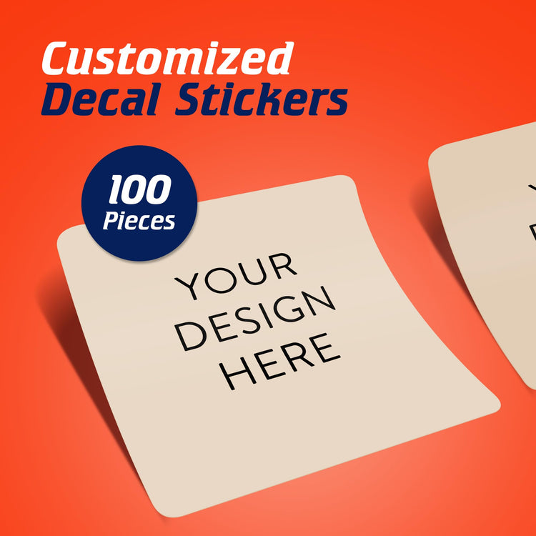 Custom Vinyl Stickers Your Image (100 Count)