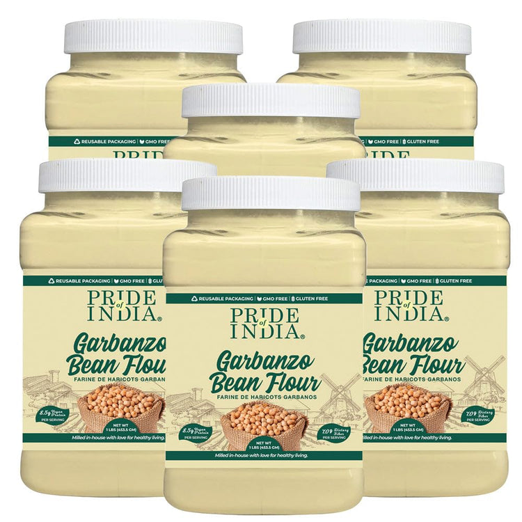 PACK of 6 Garbanzo Bean Flour 1 lbs (96 Ounce)