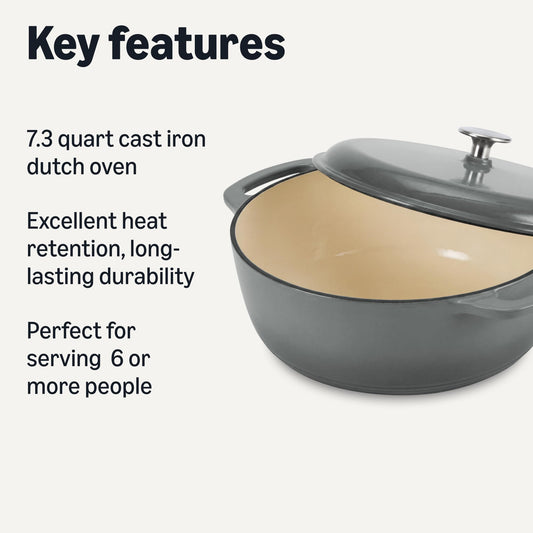 Enameled Cast Iron Dutch Oven Pot with Lid