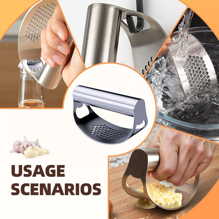 2025 Upgraded Garlic Press Stainless Steel