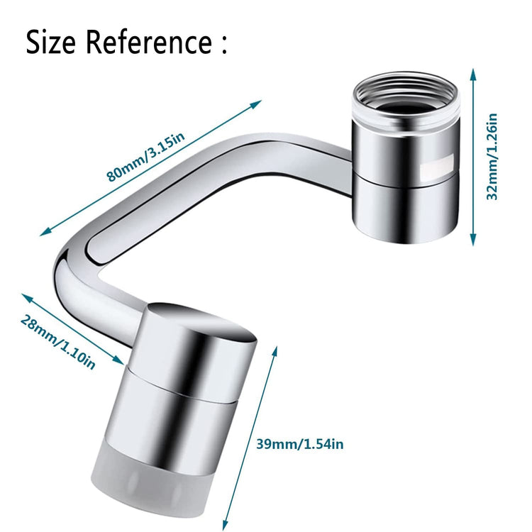 Universal 1080° Rotating Faucet Extender Aerator