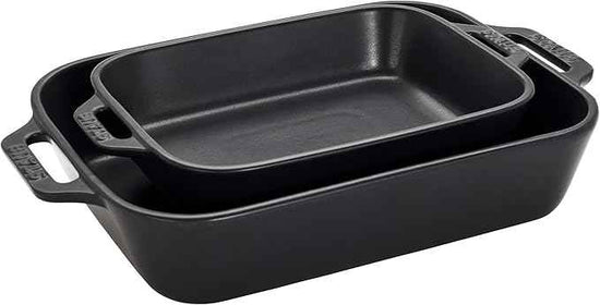 Staub Ceramic Stoneware 5-Pc Mixed Baking Dish Set – Matte Black