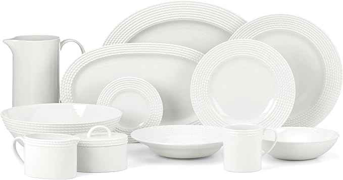 kate spade new york Wickford Tidbit Plate 1-Piece, Side Plate, Service for 1, White, 6-inch Diameter
