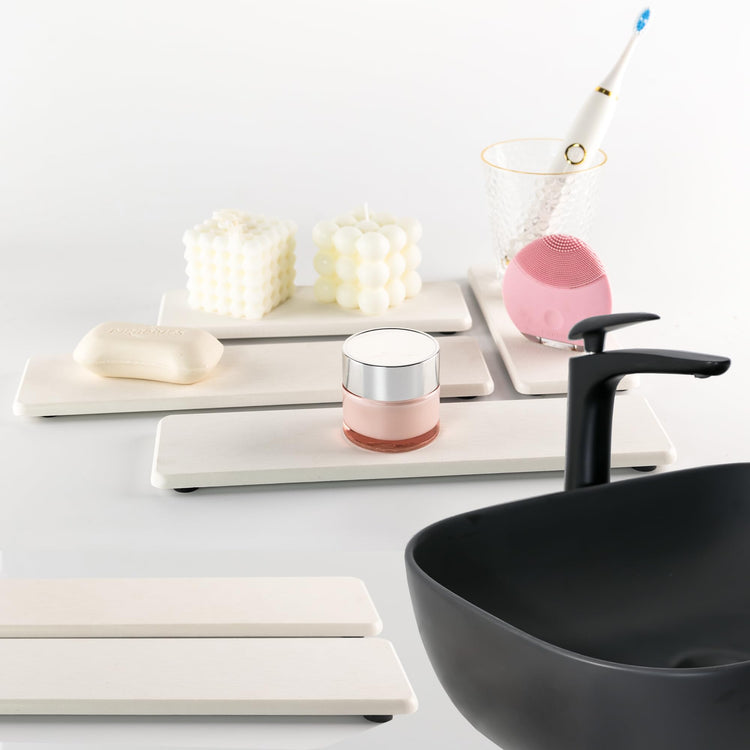 2 Pcs Sink Stone Soap Trays (2 Count)