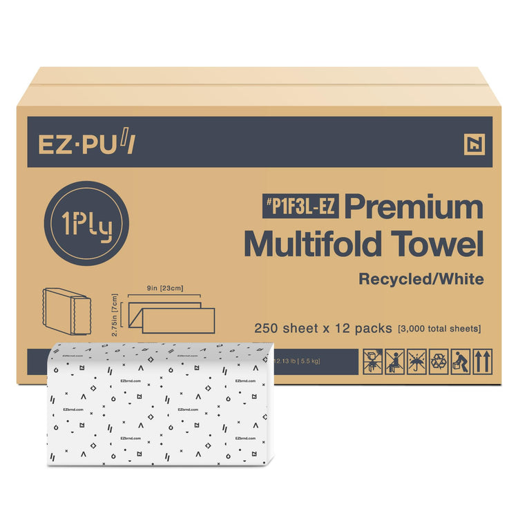 EZ Pull Premium 1ply MULTIFOLD Paper Towels (3000 Count)