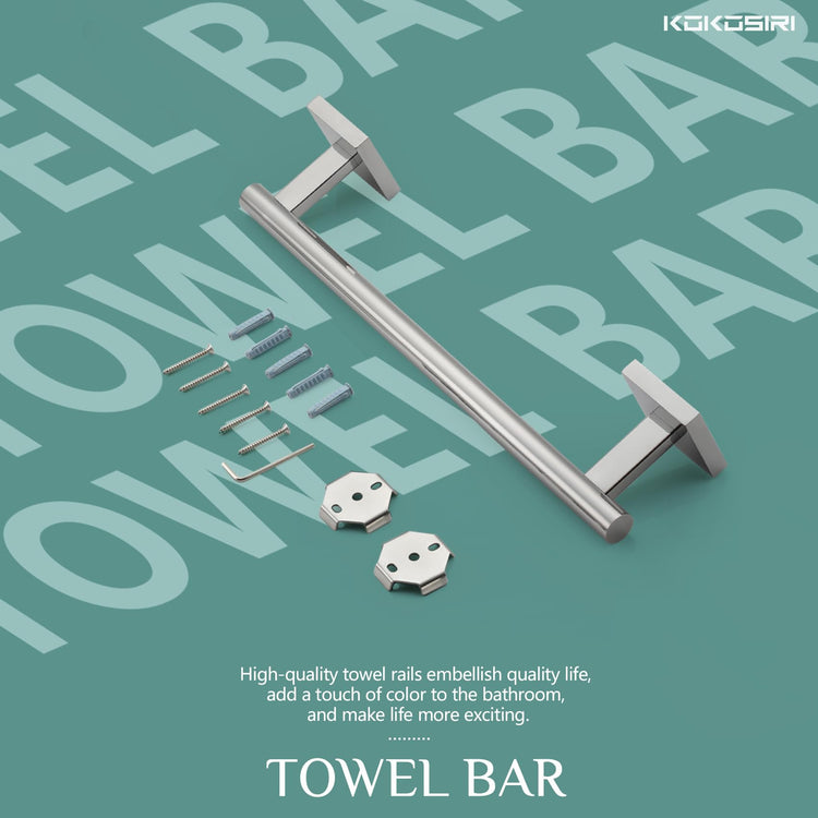 Hand Towel Bar 12 Inch Bathroom Towel Holder for Bath Kitchen Toilet Cabinet Chrome Stainless Steel B4005CH