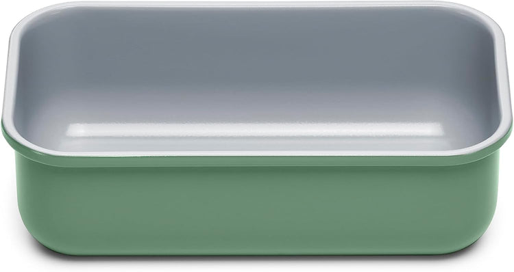 Caraway Non-Stick Ceramic 1 lb Loaf Pan - Naturally Slick Ceramic Coating - Non-Toxic, PTFE & PFOA Free - Perfect for Pound Cakes, Breads, & More - Sage