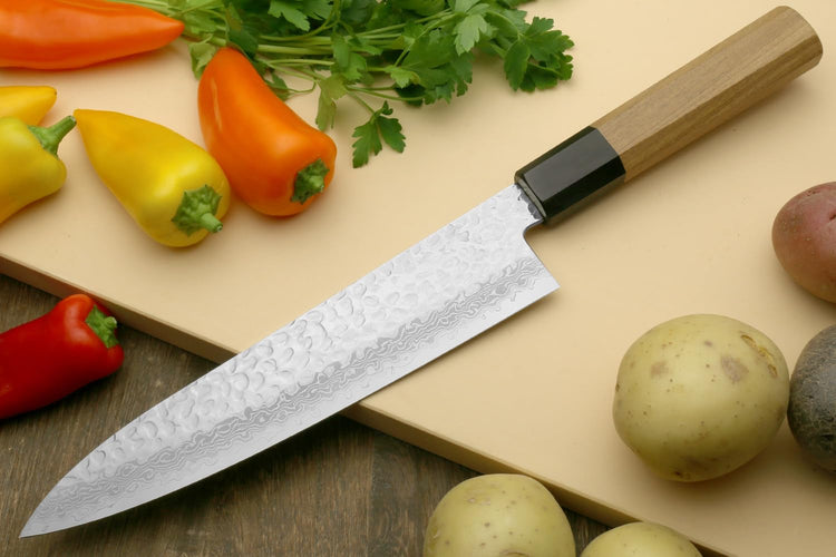VG10 46 Layers Hammered Damascus Gyuto Japanese Chefs Knife