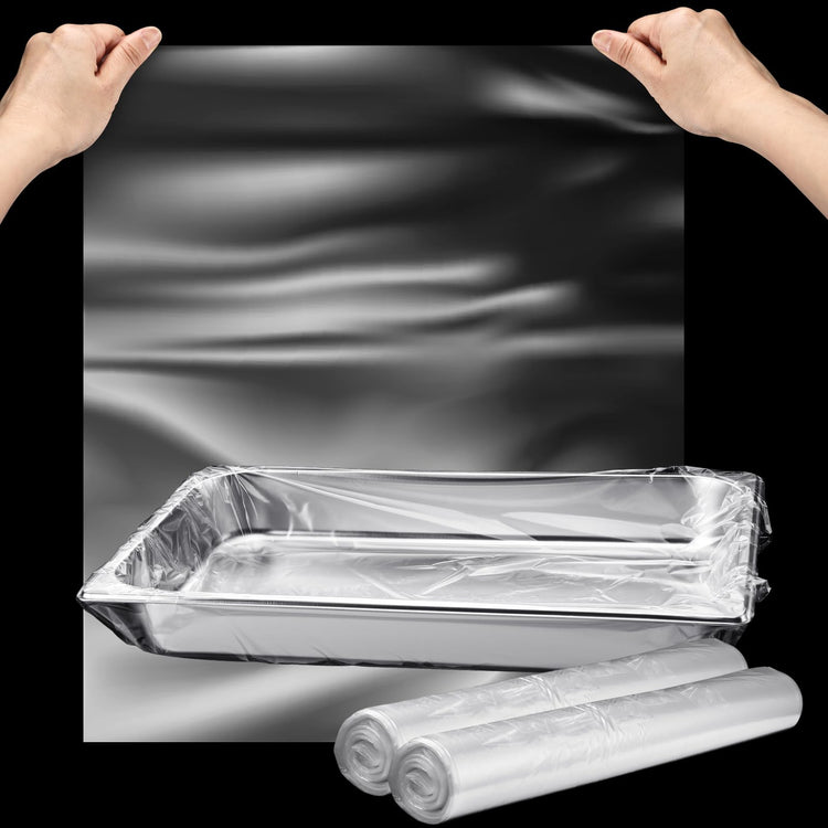 50 Pcs Electric Roaster Liners 34 Inch W x 18 Inch l Disposable Pan Liners Cooking Bags for 16 (50 Count)