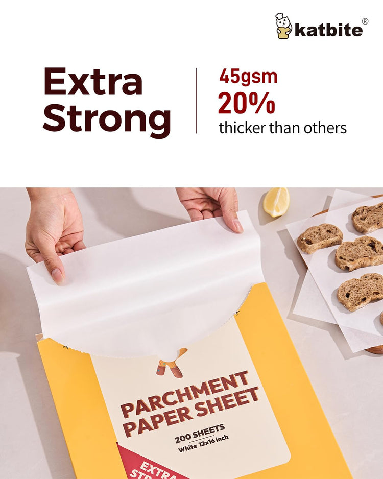 200 Pcs Parchment Paper Baking Sheets (200 Count)