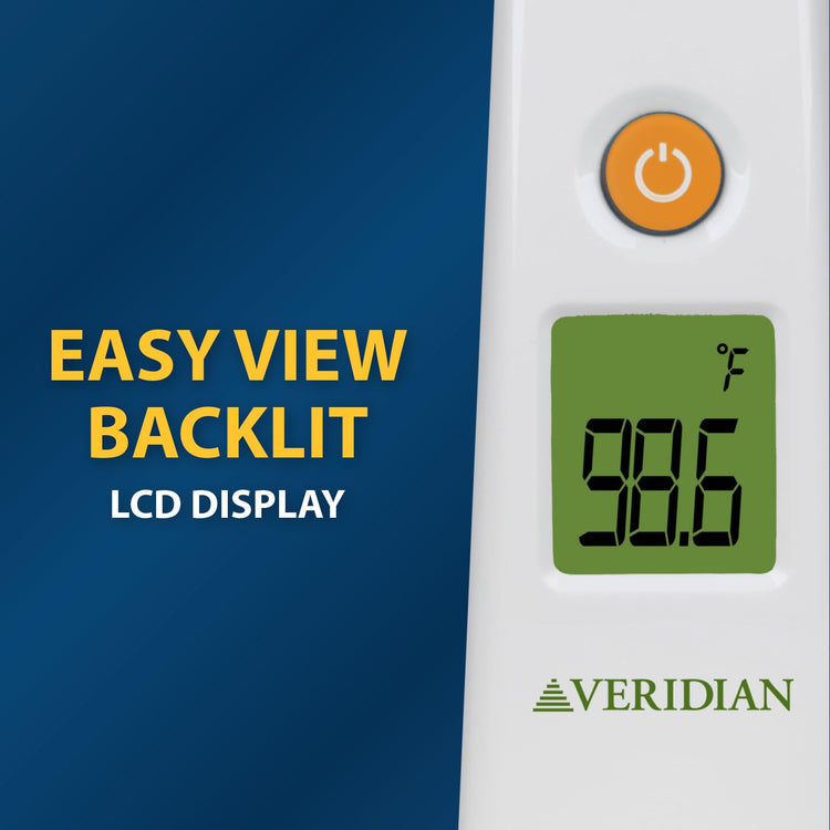 Veridian Temporal Contact Thermometer LCD Display 09