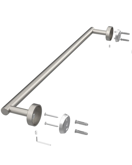18 Inches Brushed Grey Towel Bar for Bathroom Kitchen Hand Towel Holder Dish Cloths Hanger SUS304 Stainless Steel RUSTPROOF Wall Mount