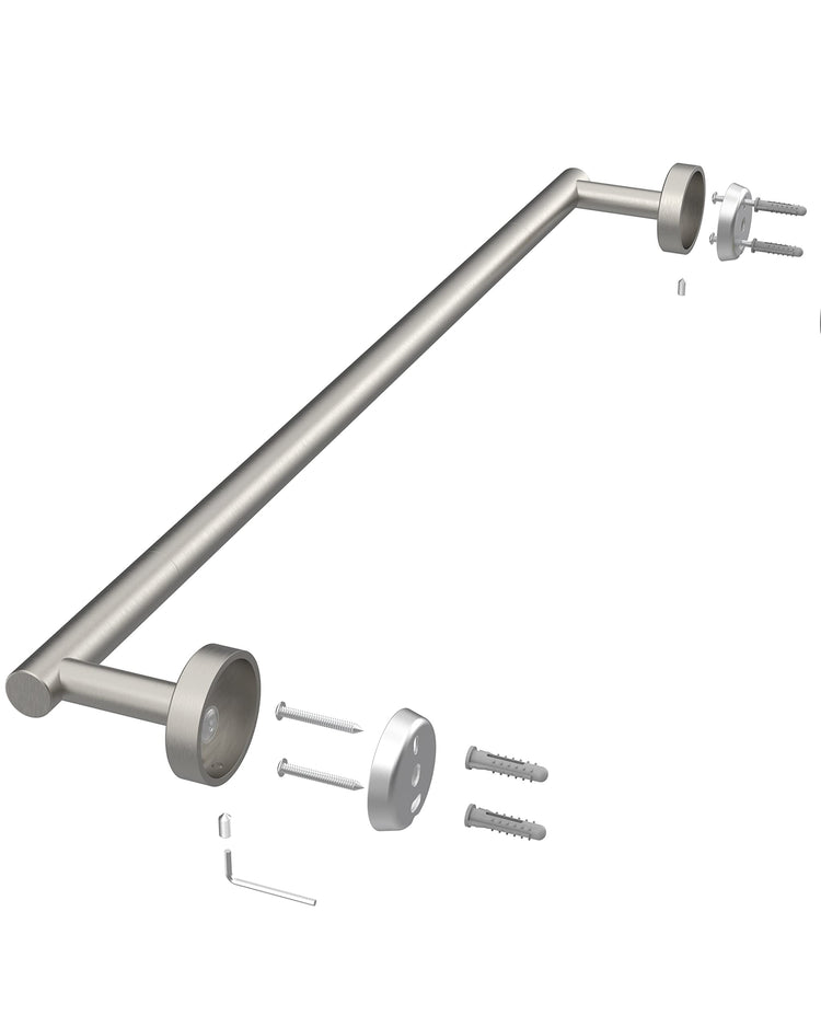 18 Inches Brushed Grey Towel Bar for Bathroom Kitchen Hand Towel Holder Dish Cloths Hanger SUS304 Stainless Steel RUSTPROOF Wall Mount