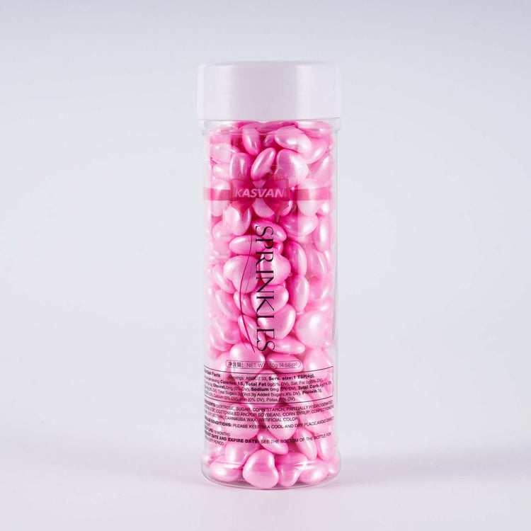 Pink Heart Shapes Sprinkles (4.58 Ounce)