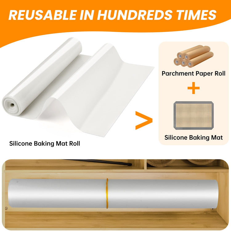 Cut to Size Silicone Baking Mat Roll