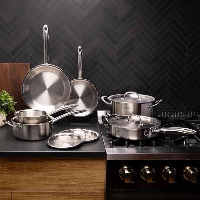 Fissler M5 Pro-Ply 5-ply Stainless Steel 10 Piece Cookware Set