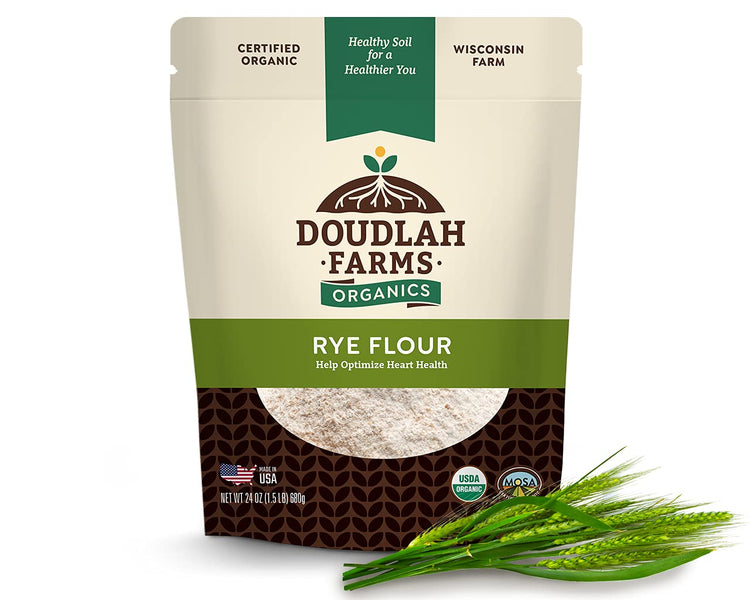 Organic Rye Flour 1.5 lb (24 Ounce)