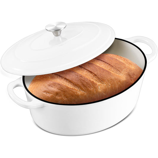 7 Quart Oval Dutch Oven with Lid