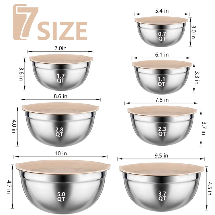 Mixing Bowls with Lids Set (25 Count)