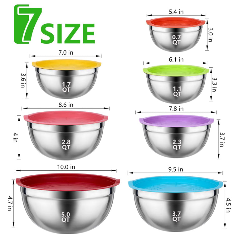 Mixing Bowls with Lids Set