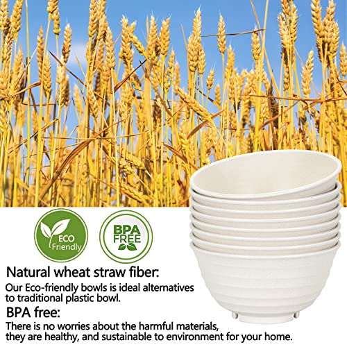 NOT CERAMIC】60 Oz Big Salad Bowl Soup Bowl (Off-White / 60 Oz)