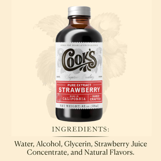 Strawberry Extract for Baking (4 Fl Oz)