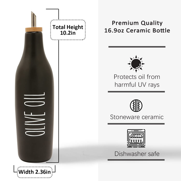 Ceramic Olive Oil Dispenser for Kitchen
