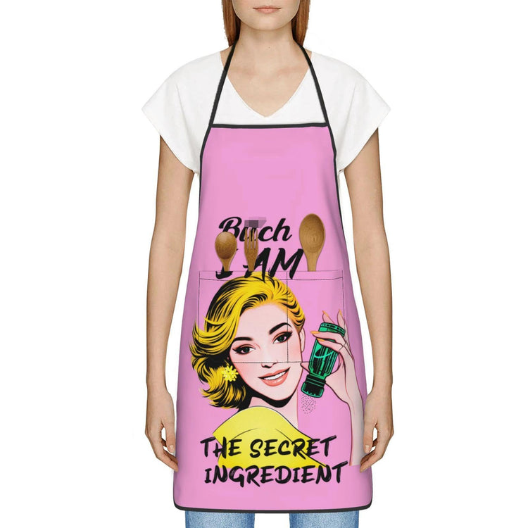 Funny Pink Retro I Am The Secret Ingredient Aprons